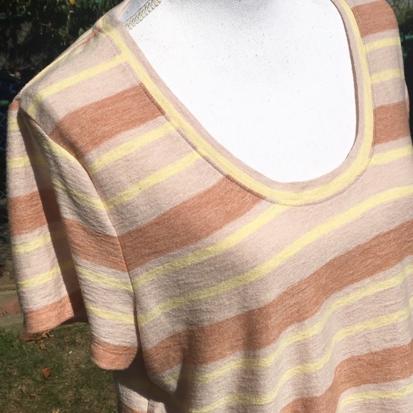 Madewell Alto Scoop Tee in Montoya Stripe - Picture 6 of 8